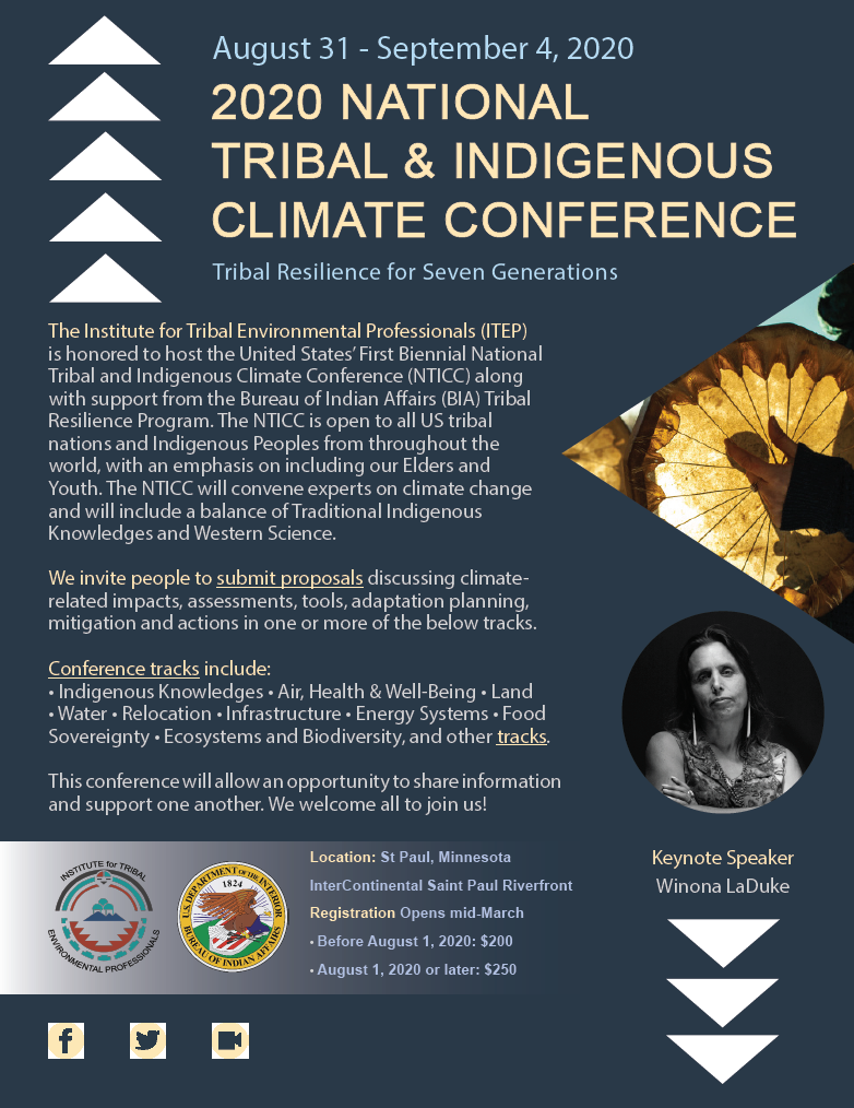 2020 National Tribal & Indigenous Climate Conference – South Central CASC