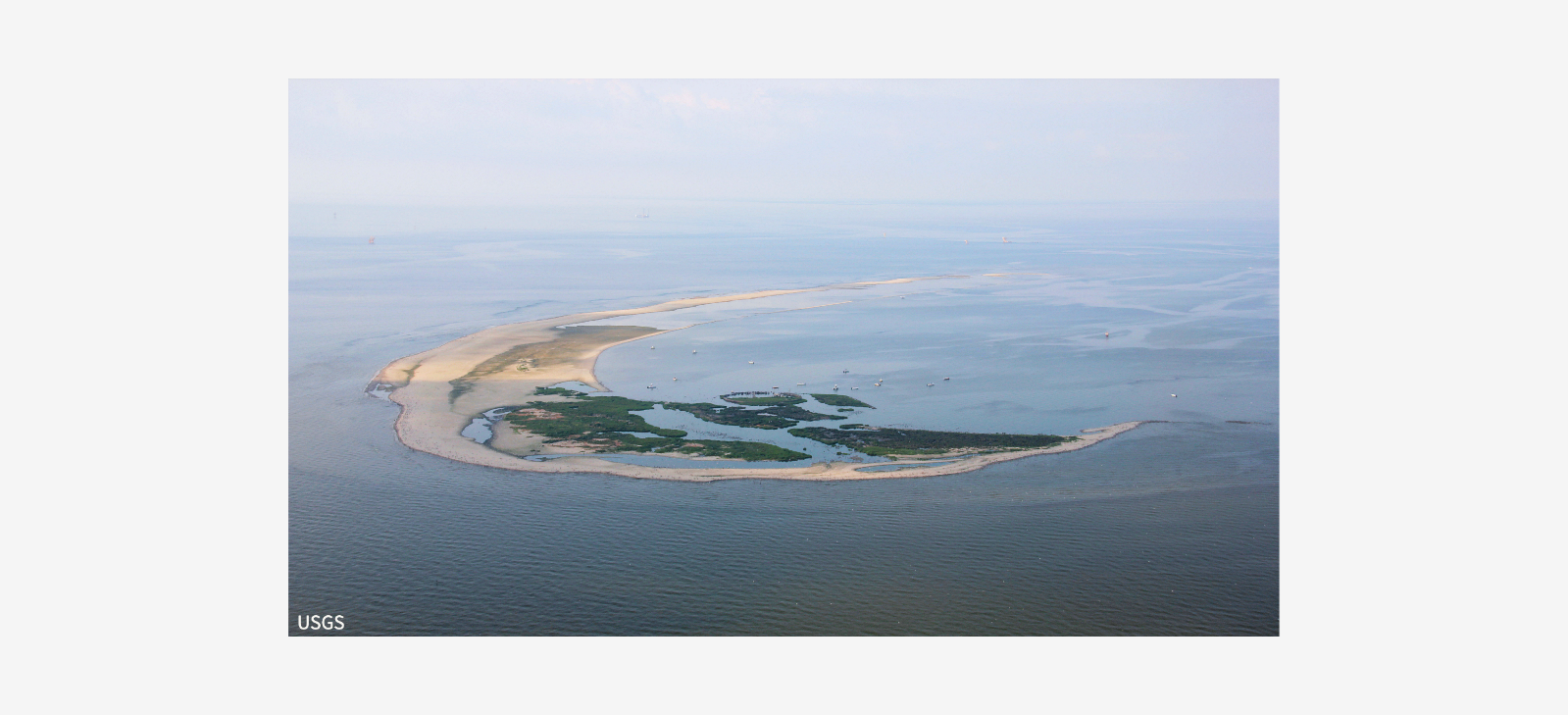 Louisiana crescent island