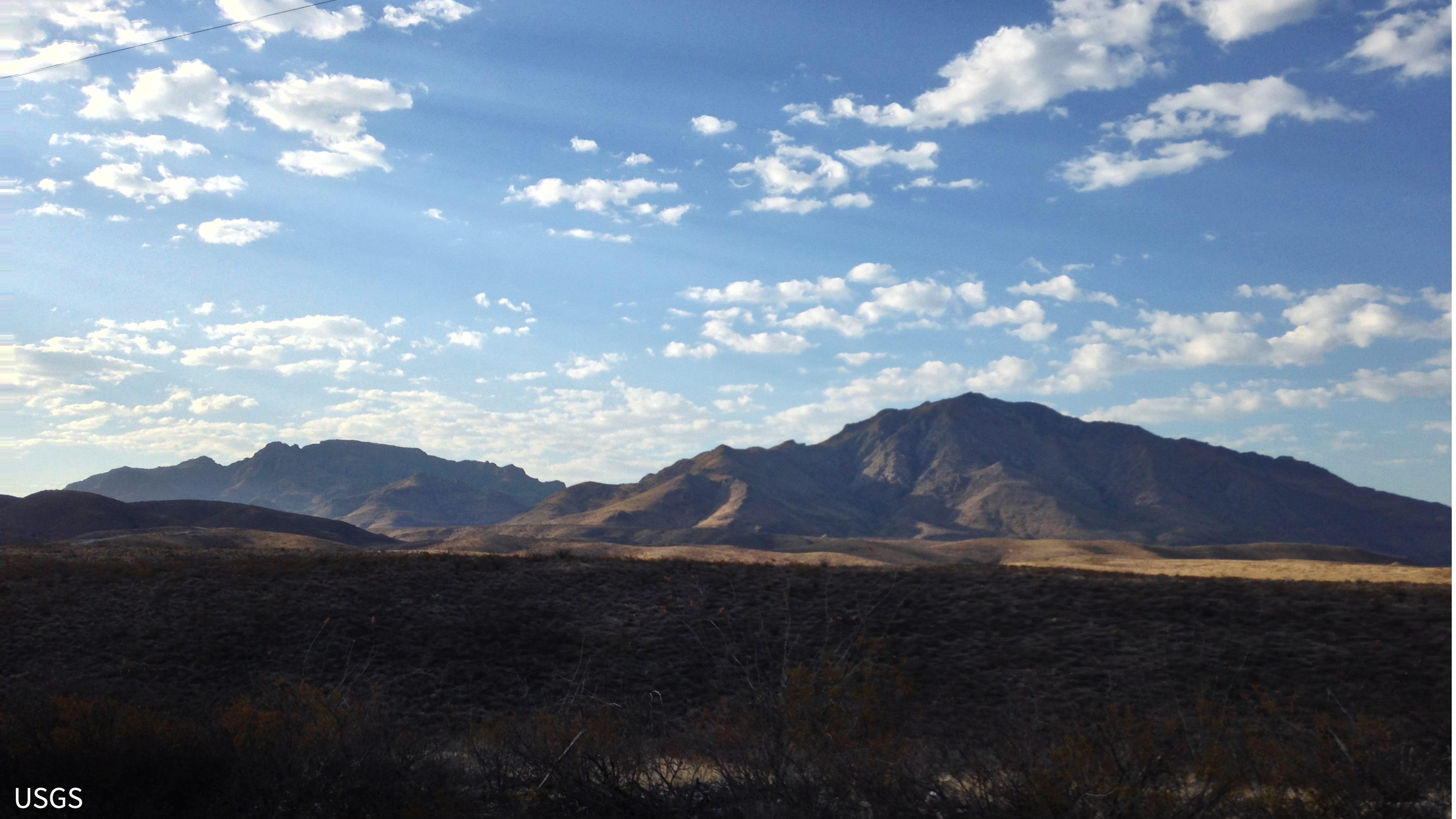Teas mountains in the desert