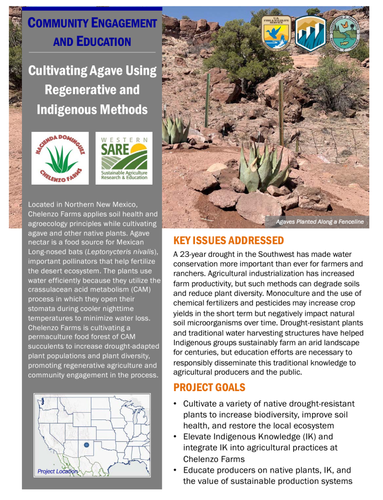 An image of the summary for the cultivating agave handout