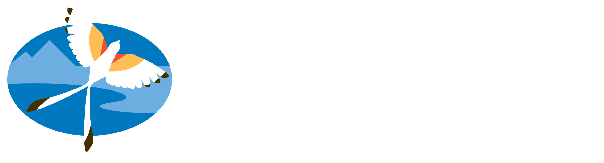 south central climate adaptation science center next to logo of a scissortail flycatcher flying over a blue landscape